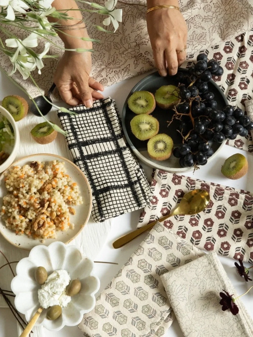 New🌟Terrain -CROSS ROADS TABLE LINENS -Napkins